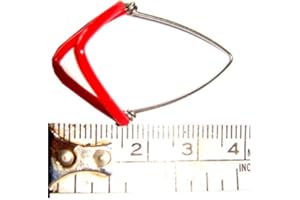 VADYAM LARGE GENTS SIZE INDIAN SITAR SLEEVED MIZRAB PLECTRUMS, SET OF 6 PIECES