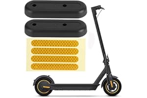 Fututech - Kit de tapa decorativa de rueda trasera+pegatina reflectante para Segway Ninebot Max G30 G30D Accesorios Scooter Eléctrico Pieza Despedida Patinete (Combo2)