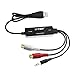 Produktbild USB 2.0 Audio Grabber captura Card für Mac OS & Windows 10 - Analog Audio auf Digital / Kassette Tape Recorder, Kassette Tape zu MP3 Converter