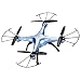 Produktbild Syma X5HW 2.4G 4CH RC Quadrocopter Drohne (0.3MP HD Kamera, Wireless FPV Echtzeitübertragung, High-Hold, 360°3D Flips Eversion, Headless-Modus, Built-in 6-Achsen Gyro, LED Licht) Blau