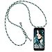 Produktbild Zhinkarts Handykette kompatibel mit Apple iPhone 6 / 6S - Smartphone Necklace Hülle mit Band - Schnur mit Case zum umhängen in Mint Camouflage