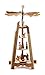 Produktbild 4-stöckige Teelichtpyramide mit Krippenfiguren, rosenholz - 60cm