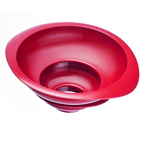 Westmark 2 Einmach-/Marmeladen-Doppeltrichter, Einfüllstutzen-Durchmesser: 3,7/7,5 cm, Kunststoff, Rot, 11552270 - 5