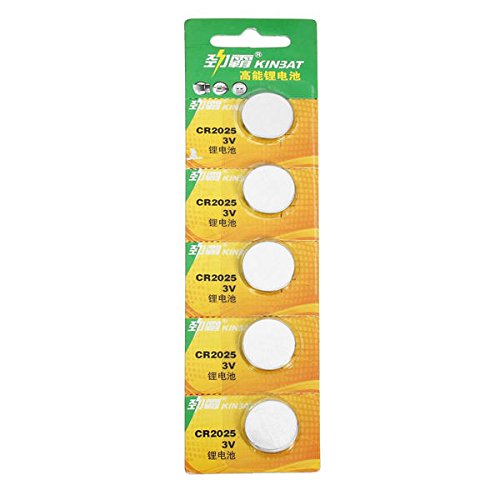 Preisvergleich Produktbild Global 5 Stück CR2016 / CR2025 / CR2032 Knopf Lithium Batterie