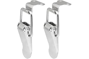 AOKTORKIT 2PCS Stainless Steel Tension Clasp, 74mm Spring Loaded Toggle Latch, Toggle Clamp Latches for Box Drawer Cabinet
