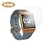 Produktbild Vicara für Fitbit Ionic Displayschutzfolie, [6-PACK] [NO-Peeling off] [Vollständige Abdeckung] HD Clear / Anti-Fingerprint / Anti-Scratch / Anti-Blasen Film für Fitbit ionic
