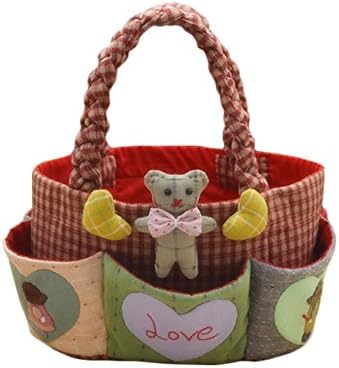 Home Pouch Bag Basket Making Kits Craft Sewing Projects Craft Kits for Adult (Red)