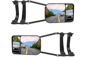 SUNSHINE SMILE 2 Stück Wohnwagen Spiegel Auto,Caravan-Spiegel,Wohnwagen Spiegel,Wohnwagenspiegel Universal,Abschleppspiegel,Caravanspiegel,Universalspiegel,Aufsatzspiegel für alle gängigen Fahrzeugtypen