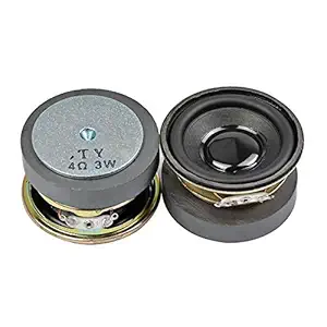 ERH India (Pack of 2) 2 Inch Audio Speaker 52mm 4 Ohm 3W Loudspeaker for DIY Home Theater Bluetooth Music Sound Speaker