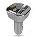 Price comparison product image FM Transmitter, QPAU In-car Bluetooth Transmitter Hands-free Car Kit Charger with USB Charging 5V/2.4A Output, Micro SD/TF Card Reader Slot for iPhone SE 6s 6s Plus iPhone 6 6 Plus Samsung Galaxy S6 S6 Edage S7 S7 Edage iPad
