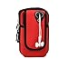 Produktbild TianranRT Portable Double Pocket Sport Laufen Arm Band Reißverschluss Tasche Etui für unter 6.0 Telefone (Rot)