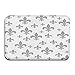 Produktbild Nacasu Memory Foam Bath Mat Non Slip Absorbent Super Cozy Plush Bathroom Rug Carpet,Ethnic Lily Pattern Classic Retro Royal Vintage European Iris Ornamental Artwork,Decor Door Mat 23.6 X 15.7 Inches