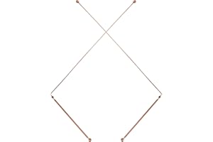 SAVOSWEET 2 Piezas de Cobre de Radiodifusión con Bolas Redondas, Vara de Radiestesia para Revelar el Agua Tesoro, Dowsing Rods Profesional 99,9%