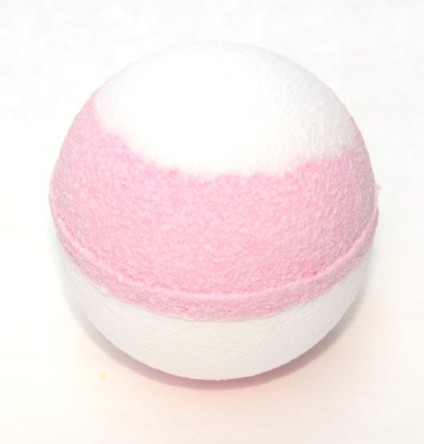 Bee Beautiful Raspberry Ripple Bath Bomb - Raspberry : 1 x 65g Round