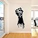 Produktbild WWYJN Vinyl Wall Decal Fist Hand Strength Power Wall Sticker Gym Sports Decor Fist Hand Style Wall Art Poster Strength Stickers  42x93cm