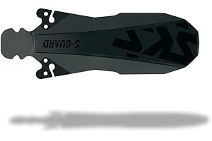 SKS GERMANY S-Guard Garde-Boue en Plastique Flexible (avec Protection Efficace Contre Les éclaboussures, s'adapte sous Presque Les selles, Montage Facile, Protection de Roue au Look épuré), Noir