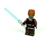 Lego Star Wars Figur Jedi Plo Koon braun mit Laserschwert blau 8093 F30 - LEGO
