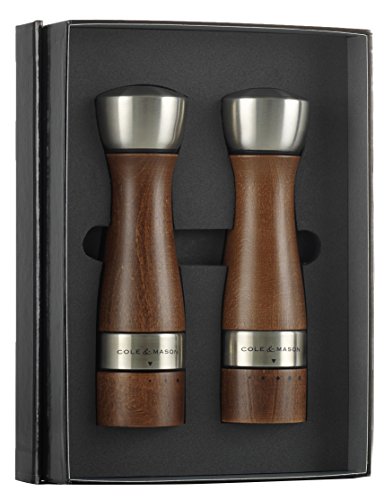 Cole & Mason H304928G Oldbury Geschenkset, 190 mm, walnußholz / Edelstahl