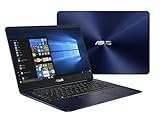 Asus ZenBook UX430UN-GV030T Ultrabook, Display da 14', Processore i7-8550U, 1.8 GHz, SSD da 512 GB, 16 GB di RAM, nVidia GeForce MX 150, Blu [Layout Italiano]
