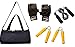 Auxter excercise kit gym bag ( 1 gym bag,1 pair gym gloves,1 pc skipping rope,2 pc power grip) RS.599.00