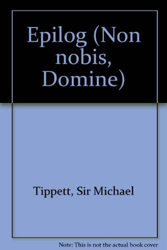 Epilog: "Non nobis, Domine". mixed choir (SATB) and piano. Partition.