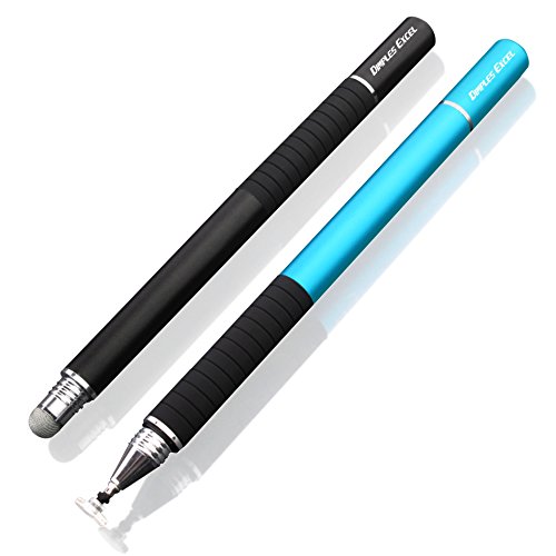 Dimples Excel Präzision Stylus pen Eingabestifte for Ipad Pro Kindle Tablet Touchscreen Smartphone mit Ersatzspitzen (Schwarz + Blau) - 6