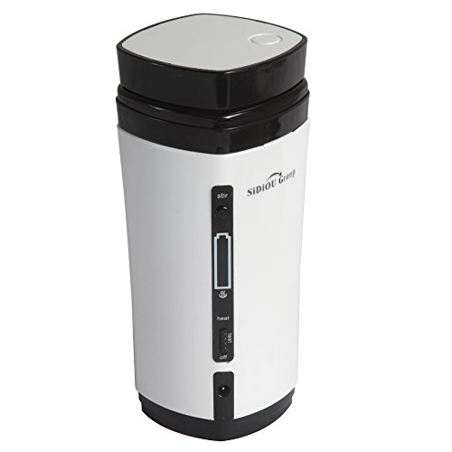 Preisvergleich Produktbild Sidiou Group Automatische Rühren nachladbare USB-Stromversorgung Beheizte Warmer Kaffee Wasser-Getränk-Cup Getränke Tee Heizung Tasse 130ml (weiß)