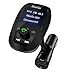 Produktbild AlierGo Bluetooth FM Transmitter Auto KFZ FreisprecheinrichtungUSB-Autoladegerät3.5 mm AUX TF-Karte Slot1,44 Zoll Display Wireless Radio Adapter für iPhone Samsung iPad Smartphone Tablet MP3-Playe (F51)