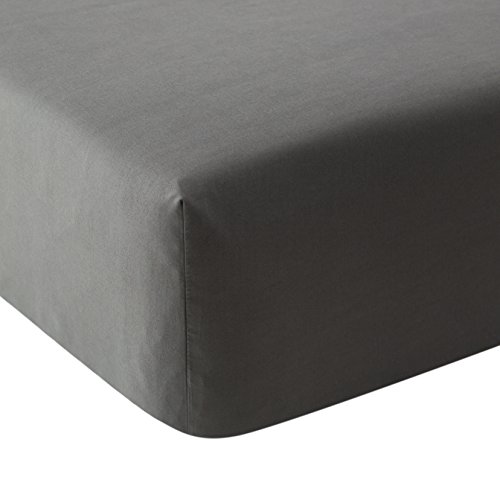 AYSW Gris foncé Premium Drap Housse 140 x 200-180 x 200/Drap Housse en Microfibre avec Bord en Caoutchouc pour Enfants et Adultes, Microfibre, Gris, 180 x 200 cm