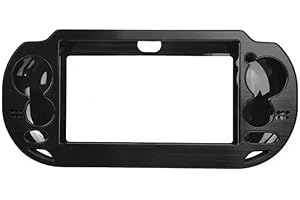 OSTENT Aluminium Metal Skin Protection Cover Compatible with Sony PS Vita PSV Console Colour Black