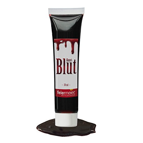 Kunstblut Filmblut 30ml - künstliches Blut in der Tube - Fasching, Karneval, Halloween, Verkleidung, Schminke - feiermeier®