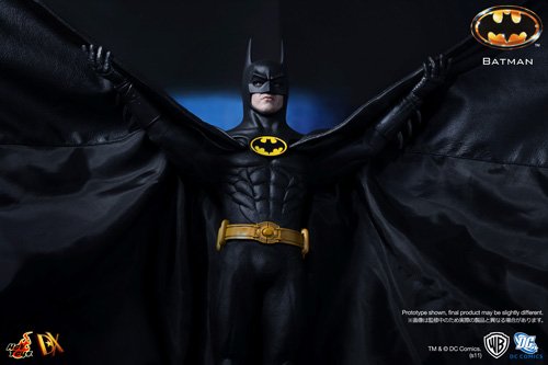 Hot Toys Batman 1989 Movie Masterpiece Deluxe Collectors 1/6 Scale Action Figure Batman Michael Keaton