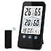 Produktbild Amzyigou Wetterstation mit Funk-Außensensor,Digitaler Thermometer-Hygrometer für Innen und Außen, Datumanzeige, Uhrzeitanzeige, Hintergrundbeleuchtung