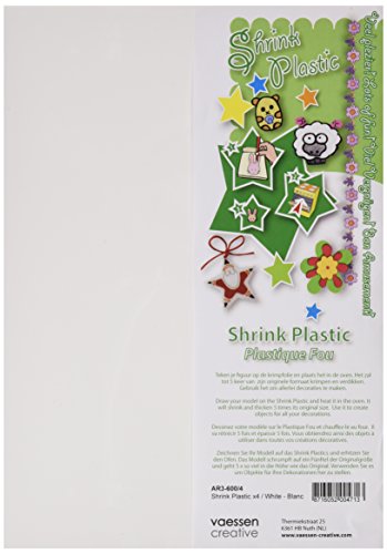 Vaessen Creative AR3-600/4 Schrumpffolie, Plastik, weiß, 21 x 29.8 x 0.3 cm - 2