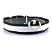 Produktbild Kingnew LED Nylon Hund Katze Halsband Sicherheit Pet Light-Up Blinklicht Leucht (M, Weiß)
