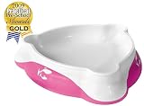 Baby & Toddler Feeding Bowl - Unique Training Bowl with Free Tips & Tricks eBook. Smart-design is proven to help your child feed independently. "me-feed-me" baby feeding bowl by Salmon Luke (Single Bowl, Rose)