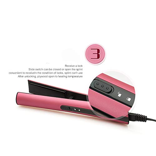 LiKin Hair Straightener Thermostat Straight Hair Detachable Power Cord Electric Splint with Base Perm Mini Hair Curler Easy to Carry