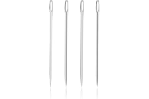YIEMI Agujas de coser, agujas de bordar de ojo grande de 8 pulgadas para coser a mano, bordar, bricolaje (4 piezas)