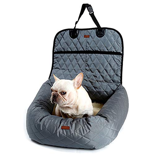 Preisvergleich Produktbild Multifunktionales verdickendes Haustierbett Auto Vordersitz und Rücksitz Haustierauflage Hundematratze,Gray