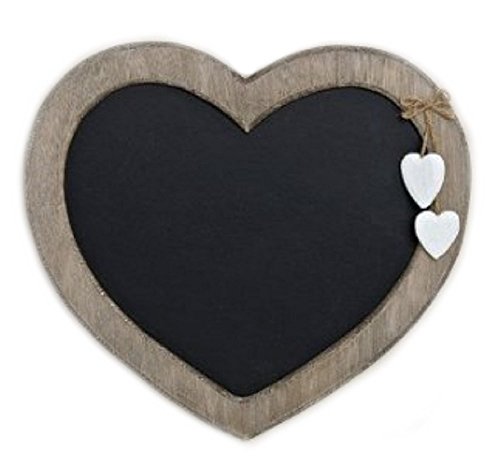 Kreidetafel in Herzform Memotafel Landhaus Küchentafel 30 cm x 27 cm