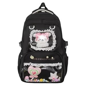 JIABAOZ Mochila Infantil Kawaii, Mochila