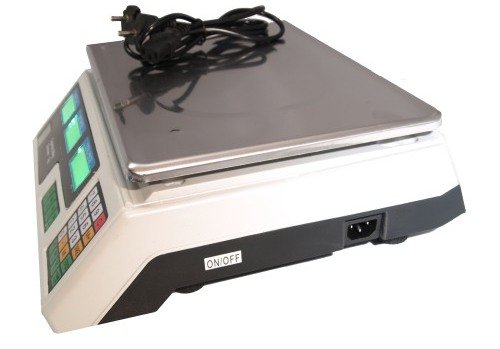 Digital Preiswaage Marktwaage Obstwaage Paketwaage mit Akku Digitalwaage Küchenwaage - 3