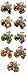 Set of 9 Mini Butterfly Clips in Pale Gold Tone U864175-1570-9