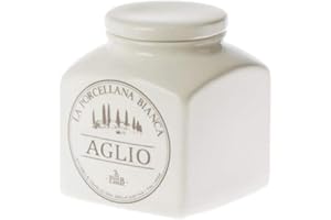 LA PORCELLANA BIANCA Porcellana Conserva porcelanowy pojemnik na czosnek 480 ml w pudełku prezentowym, nylon/A