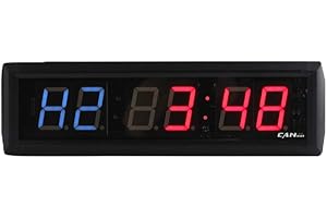 GAN XIN GANXIN 1 inch 6 Digit LED Fitness Clock Custom 7 Segment LED Display for Tabata FGB Mode and Stopwatch Size:34.5 cm*10 cm*4 cm
