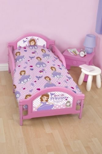 Sofia The First Amulet Girls Junior Toddler Cot Bed Set 4 in 1
