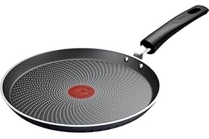 Tefal Poêle à crêpes So'Light 25 cm | Poêle à induction légère | Revêtement anti-adhésif sûr | Chauffage rapide | Technologie Light Tech | Garantie 2 ans | H0563842