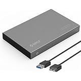 ORICO 2.5 Inch Aluminium USB 3.0 Hard Drive Enclosure Caddy for 2.5" SATA III HDD and SSD - Support UASP &amp; 2 TB