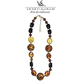 Venetiaurum - Collana in vetro di Murano e Argento 925 Made in Italy