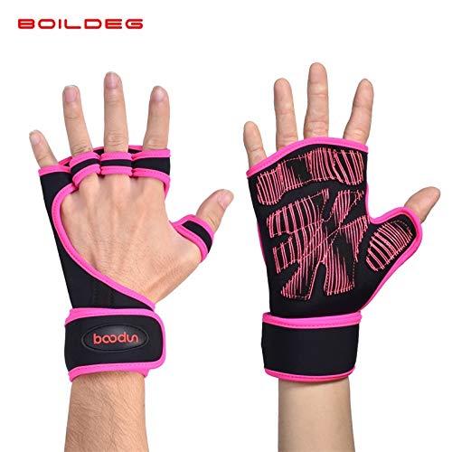 Preisvergleich Produktbild Unisex-Fitnesshandschuhe Rutschfeste, atmungsaktive Trainingshandschuhe für Kurzhanteln (Color : Red, Size : Large size (more than 130 kg))